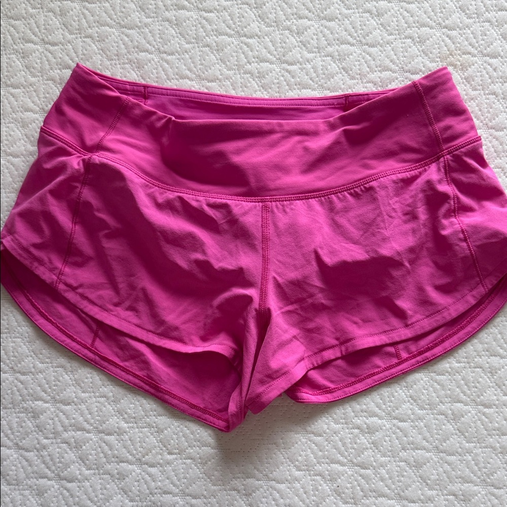 lululemon athletica Vibrant Pink Athletic Shorts